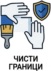 чисти граници при боядисване с латекс